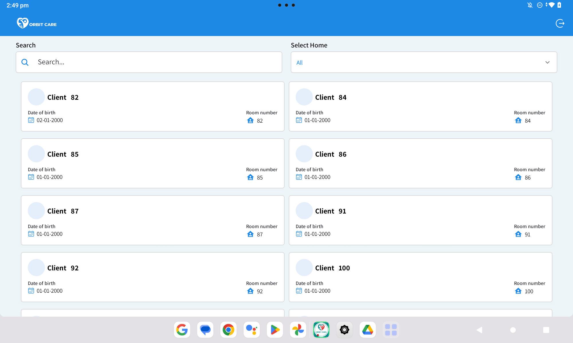 care home management