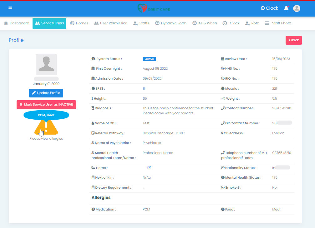 allergy maintainance