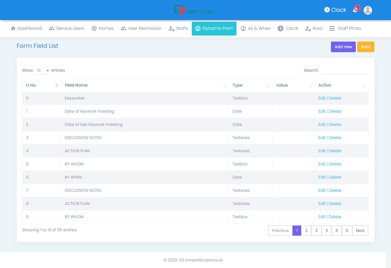 dynamic forms fields unlimited