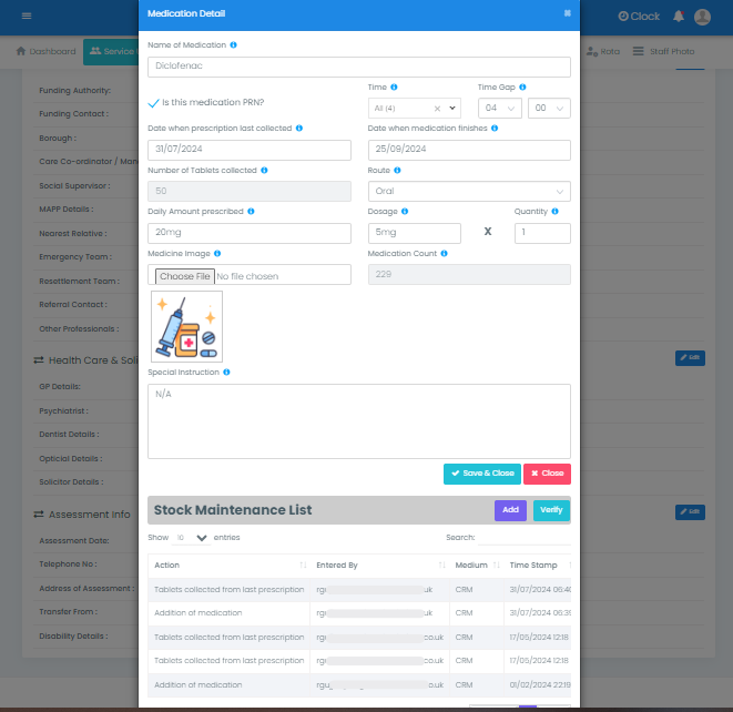 medication inventory